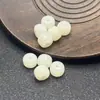 Jade Blanco Natural Raíz de Bodhi Cuentas Sueltas Cuentas Hechas a Mano Lote Disperso Pulsera DIY Wen Juega Cuentas de Buda Cuentas de Rosario Lote de Cuerda de Mano