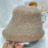 Gorra de Pescador de Lana Ankora Roja con Contraste Retro para Mujer, Moda Otoño e Invierno, Ala Larga Delantera Corta Trasera, Gorra de Cuenca Cálida, Tendencia