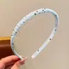 Faixa de Cabeça Floral Dentada Doce para Mulheres, Uso Diário ao Ar Livre, Faixa de Cabelo com Fita Superior de Caveira Alta, Prendedor de Cabelo Integrado, Acessório de Cabelo