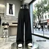 Calça Casual de Alfaiataria Reta Alongadora de Pernas Masculina 2026 Outono Estilo Coreano Streetwear Elegante Simples Tendência