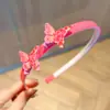 Tiara de Cabelo Colorida e Fresca com Margaridas e Borboletas para Crianças, Presilha de Cabelo para Meninas com Dentes, Tiara Antiderrapante