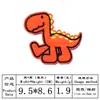 Calcomanías de tela de dinosaurios coloridos de venta caliente transfronteriza, parche de dibujos animados, parche versátil decorativo para coser, planchar, calcomanías bordadas