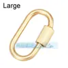 Acessórios para joias DIY mosquetão de parafuso micro-incrustado de cobre puro fivela ajustável para pulseira e colar