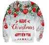 Nuevo comercio exterior transfronterizo Europa y Estados Unidos Navidad floral Amazon AliExpress estación independiente suéter estampado de cuello redondo para mujer