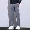 Pantalones casuales de entrega de una pieza para hombre, de algodón elástico, cómodos, slim rectos, para hombre, estilo chino bordado, combinables, pantalones para hombre
