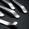 Acero Inoxidable 201 No Magnético Alargada Engrosada Cuchara Tenedor de Servicio para Buffet Platos Colador Cuchara Grande Pública Logo Láser
