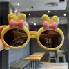 Nuevas gafas de sol de silicona con lazo de conejito para niños, gafas de silicona polarizadas lindas para bebé, gafas de sol lindas de dibujos animados