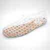 Zapatos Planos Cómodos de Corte Bajo, Zapatos de Mujer de Tacón Bajo Fino, Sandalias Cerradas Perforadas de Cristal para Exteriores Casuales, Zapatos de Verano para Mujer