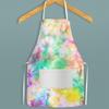 Delantal de color más vendido de AliExpress delantal de costura creativa a color delantal con estampado a color estudio jardín delantal impermeable antiincrustante