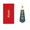 Amuleto de la Fortuna Manjushri Bolsa Perfumada para Exámenes de Admisión a Secundaria y Universidad, Caja de Regalo de Alta Gama, Regalo de Temporada de Graduación, Colgante para Llavero