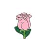 Broche de Rosa de Dibujos Animados, Pin de Caballo, Broche, Estuche para Bolígrafos de Flor de Rosa, Decoración para Bolsos de Ropa, Accesorios de Insignia de Aleación