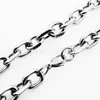 Colar com Pingente de Aço Inoxidável Masculino Borda Serrilhada Ângulo de Corte Borda Chanfrada Joia para Comércio Exterior Corrente de Combinação