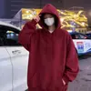 Sudadera con capucha casual, gruesa y de peso pesado, para primavera y otoño, anti-pilling, lavable, resistente a las arrugas, unisex, jersey estilo coreano