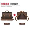 Jiameda retrô selvagem louco cavalo mensageiro bolsa mensageiro fábrica direta cross-border novo saco de computador dos homens