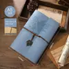 Cuaderno de Hojas Sueltas Estudiante Papel Kraft Libreta de Mano Bloc de Notas Simple Diario DIY Cuaderno de Viaje Antiguo