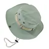 Chapéu de Pescador de Verão para Uso Externo Masculino com Aba Larga Proteção Solar Chapéu de Pesca Feminino Chapéu à Prova de Vento com Proteção Solar para Montanhismo Chapéu de Comércio Exterior Transfronteiriço