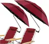 Sombrilla de Playa de Doble Capa Transpirable de 23 pulgadas con Pinza, Ajustable 360 grados y Conveniente