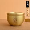 Bronze grão Fengdeng esculpindo pequeno cilindro de arroz cilindro tanque de água sala de estar criativo área de trabalho tesouro decoração tanque de água