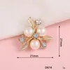 Venda Direta de Fábrica Flor de Pérola Três Folhas de Pérola Capa de Celular DIY Acessórios de Joia Flor de Diamante em Liga Atacado