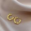 Aretes de Plata 925 Aguja Popular Mismo Estilo Oro para Mujer Lujo Accesible Alta Gama Elegantes Aretes de Perlas Retro Nuevos Aretes