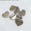 Colgante de Corazón de Melocotón con Doble Agujero Hecho a Mano en Oro K Material Sub-Oro y Plata Joyería para Botella de los Deseos DIY