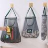 Bolsa de Rede para Armazenamento de Frutas e Verduras de Cozinha Bolsa de Rede Suspensa Bolsa de Rede para Armazenamento de Gengibre, Alho e Cebola Bolsa de Mão Multifuncional