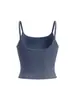 Top de Tirantes de Yoga Cuadrado con Sensación de Segunda Piel, Superventas Transfronterizo para Mujer con Almohadillas en el Pecho, Hermoso Diseño de Espalda, Top Deportivo Anti-Impacto para Fitness como Ropa Exterior