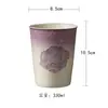 Juego de Té Rosa Perla Degradado Mate Pintado a Mano Cerámica Hecha a Mano Tapa de Tetera Taza de Maestro Hojas de Té para Uso Doméstico