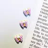 Nuevos Accesorios de Arte para Uñas de Mariposa Colorida de Dibujos Animados, Lindas Decoraciones de Uñas de Animales de Primavera con Puntos, Accesorios de Resina