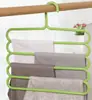 Organizador de Perchas de Ropa de 5 Niveles, Estante de Almacenamiento Multicapa para Bufandas, Corbatas y Cinturones, Perchero Plegable para Pantalones para Armario