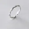 Anel Twist de Prata Esterlina 925 com Diamantes Incrustados Feminino Estilo Coreano Moda Aberto Ajustável Toque de Alto Padrão Novo Estilo 2026 Anel de Dedo