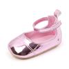 Nuevos Zapatos de Princesa para Bebé Niña Primavera y Verano 0-1 Año Zapatos de Cuero PU Brillante de Bebé Zapatos de una Sola Capa Suela Suave Zapatos para Niños Pequeños BJZ3211