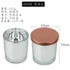Taza de vidrio electrochapado para vela DIY hecha a mano casera recipiente para vela de aromaterapia de cera de soja Portavelas decoración taza vacía venta al por mayor