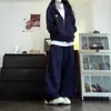 Estilo Coreano Otoño e Invierno Moda Dongdaemun Ropa Deportiva Traje para Mujer Sudadera Holgada Casual con Capucha Traje de Running Conjunto de Dos Piezas