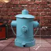Lixeira Hidrante de Incêndio Criativa Estilo Retro Industrial Pé Grande Operado por Pedal Restaurante Arte em Ferro Recipiente Externo Enfeites Americanos Decorativos