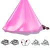 Hamaca de Yoga Aéreo 7m Set Uso en Casa Placa Fija Accesorios Cuerda de Suspensión Elástica Tela para Colgar Estudio de Yoga