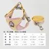Guia de Cachorro para Cães Pequenos Como Bichon, Coleira Peitoral Anti-Sufocamento para Passear Gatos e Cachorros, Coleira Peitoral Estilo Colete para Pet