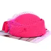Sombreros de Otoño e Invierno para Mujer, Sombreros de Fieltro Cálidos de Alta Gama, Sombreros de Azafata Estilo Británico, Para Circunferencia de Cabeza Grande, Sombreros Jazz Pequeños