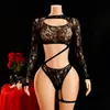 Ropa Interior Radiante Divertida Transfronteriza Europea y Americana Sexy Fácil de Quitar Ropa de Malla Body Hueco Set de Red para Pescador de Alta Elasticidad Venta al por Mayor