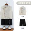 Terno Boy Lindo Duffy Novo Estilo Chinês Estilo Nacional Conjunto de Colete Hanfu para Menino Vestido de Florista Vestido de Apresentação para Apresentador