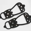 Garras de Gelo Antiderrapantes de 8 Dentes para Uso Externo Cobertura de Sapato de Silicone Viagem na Neve e Gelo Fabricantes de Montanhismo Escalada Fornecimento