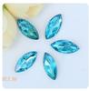 Amazon Transfronterizo Marcasas de Fondo Puntiagudo Chapadas en Plata, Calcomanías de Vidrio con Formas Especiales, Diamantes de Cristal, Accesorios de Joyería DIY