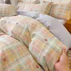 Juego de cuatro piezas estampado de algodón 100% clase A, juego de tres piezas de algodón 100% puro para dormitorio estudiantil, ropa de cama de algodón de fibra larga de Xinjiang, Nantong
