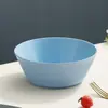 Amazon Bowl para Ensalada con Patrón Vertical Bowl de Paja de Trigo Bowl de Plástico Colorido Hogar Japonés Bowl para Postres Frutas Snacks