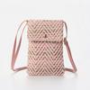 Bolsa Cruzada de Verano 2022 Nuevo Estilo Japonés y Coreano Ins Exportación Amazon con Borlas Tejida de Paja Transfronteriza para Mujer Bolsa para Teléfono Móvil