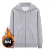 Moletom Cardigan com Forro de Lã para Homem, Jaqueta de Outono Marca Tendência Estilo Americano, Casaco com Capuz Espesso para Homem