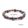 Pulsera de Piedras de Colores Más Vendida de Amazon Nueva Pulsera Magnética Tejida a Mano Pérdida de Peso en stock