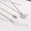 Colar Feminino Singapore Estrela Lua Cheia de Diamantes Estilo Mori Coreano Design de Nicho Corrente de Clavícula de Alta Qualidade Recomendado pelo Little Red Book