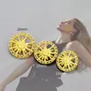 Botões Metálicos Vintage em Formato de Sol com Design Vazado, Acessórios Decorativos para Ternos, Casacos, Jaquetas de Couro e Calças Masculinas e Femininas