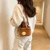 Bolso de cesta de lunares transfronterizo, bolso para niños, encaje, lindo, elegante, versátil, nicho, mini, de mano, cruzado, bolso de moda para niños